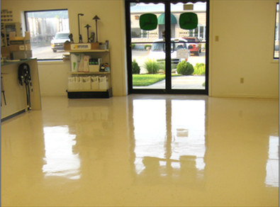 Commercial hard surface floor