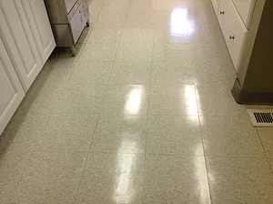 Commercial hard surface floor